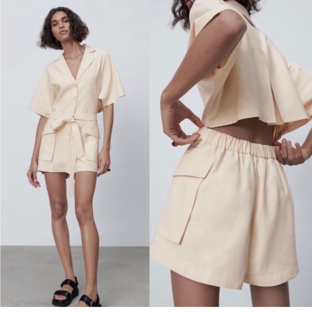 Zara romper open back
